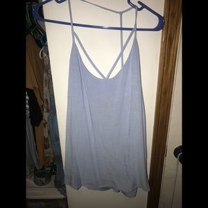 light blue tank top